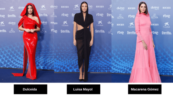 Las capuchas, última tendencia en moda, vistas en los looks de la alfombra roja de los Premios Goya