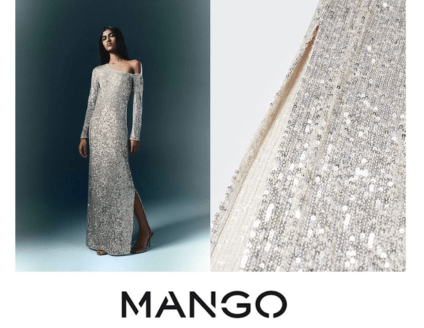 Encuentra el vestido de lentejuelas de Mango en MN4 
