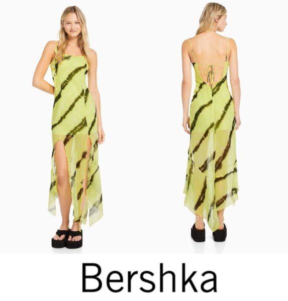 Vestido estampado Bershka MN4