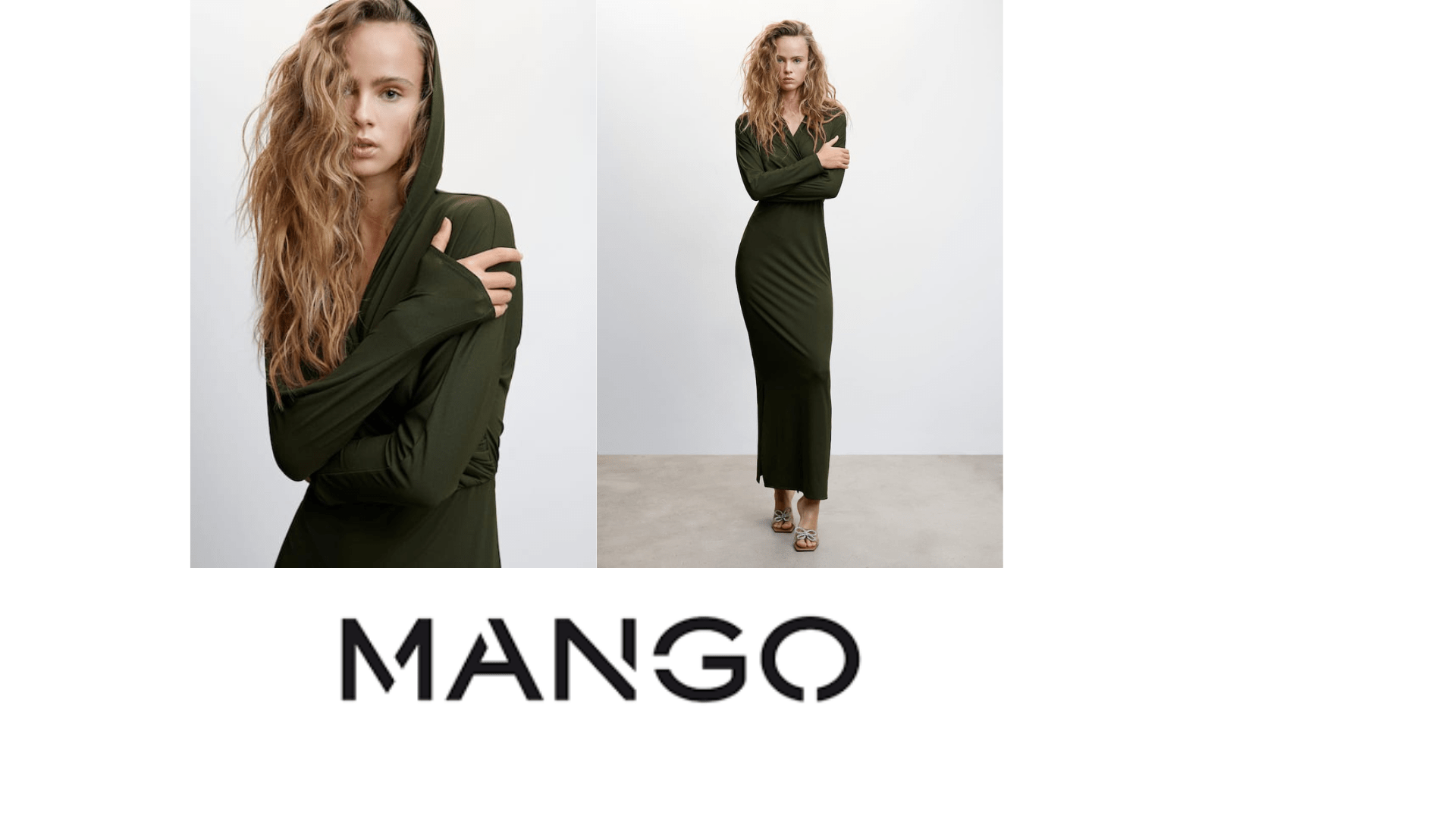 Vestido con capucha de Mango